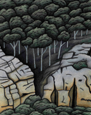 Rockface and Gums, Mt Victoria