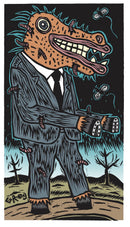 Standing Business Horse original giclee print