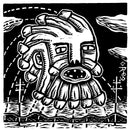Patriarchal God Linocut Print