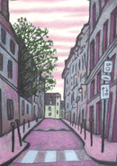 Rue de Veneuil, Paris limited edition fine art print Reg Mombassa Store 