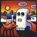 Truckskull with Bronze Dog